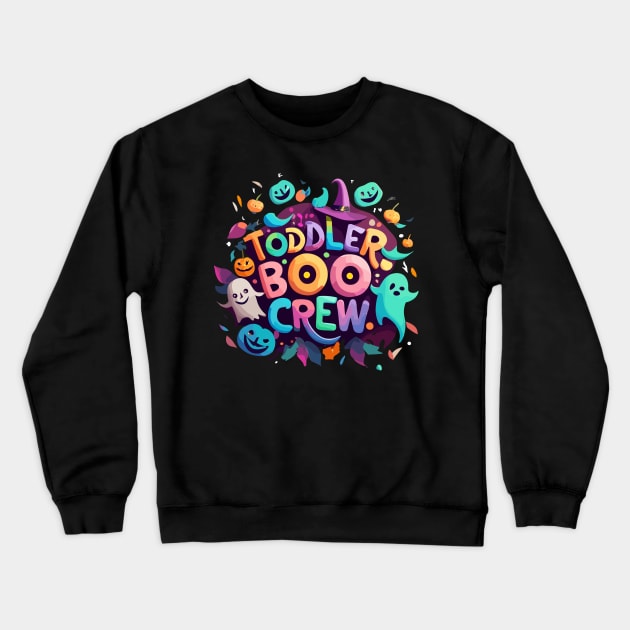 Halloween Daycare Teacher Cute Toddler Boo Crew Pre-K Kids Crewneck Sweatshirt by AimArtStudio